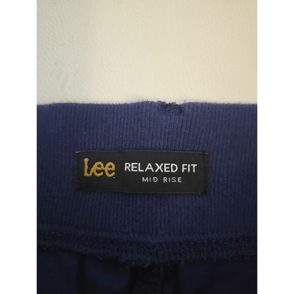 Lee Cargo Capri Relaxed Fit Pants Womens 34 Mid Rise Blue Casual School Work - Picture 7 of 7